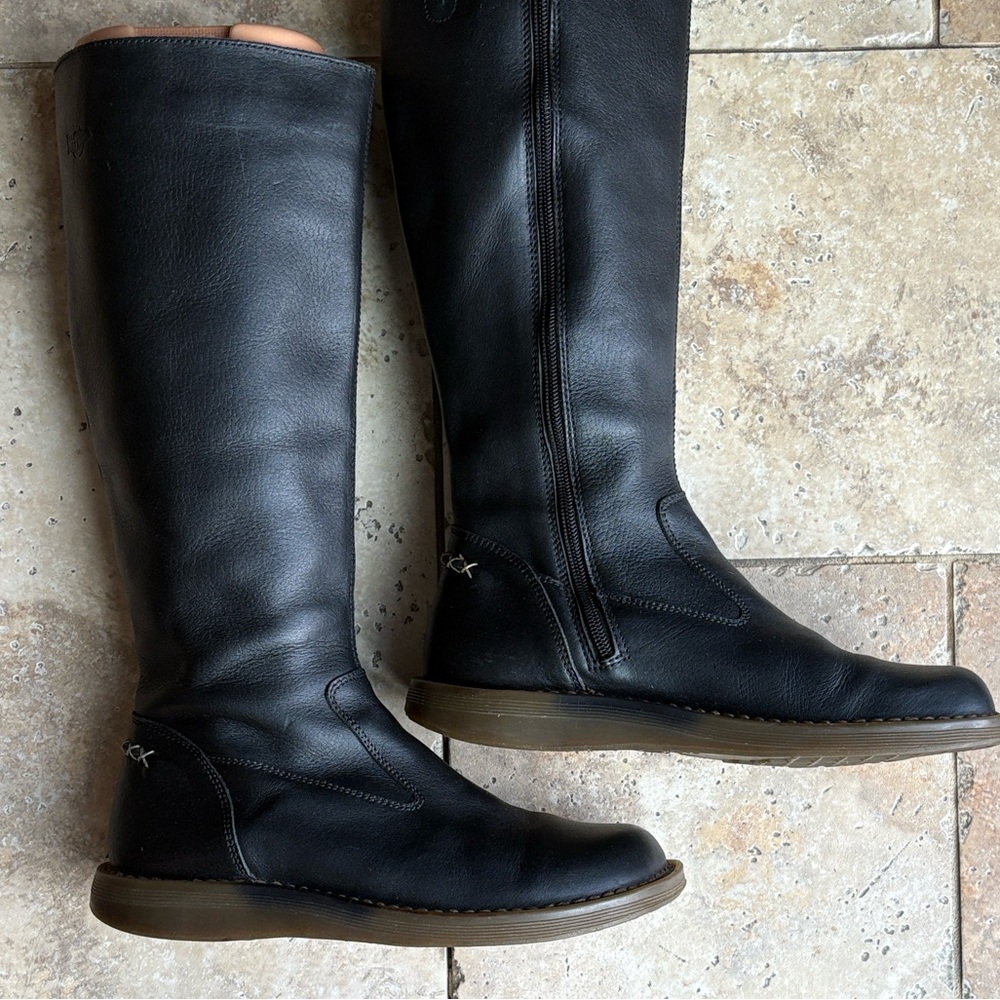 Dr. Martens Black Leather Moto Boots UK7 - Picture 4 of 13